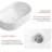 Oval Bathroom Sink Above Counter-123428813