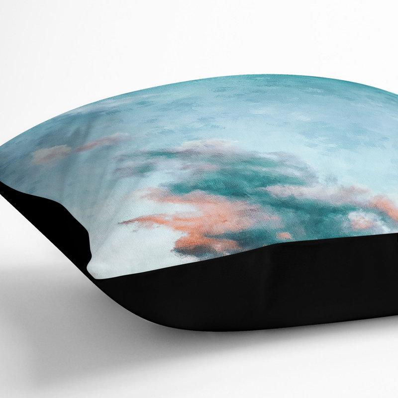 Square Cushion, Black, 40cm H x 40cm W x 15cm D