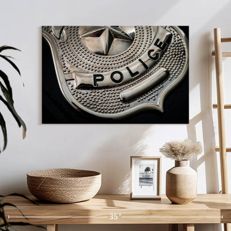 Lelar Policeman Badge, 16" H x 24" W