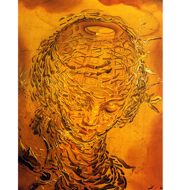 «Raphaelesque Head Exploded» par Salvador Dali, toile tendue avec châssis, H 18 po x l 13 po