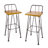 Patio Industial Wood And Metal Barstool