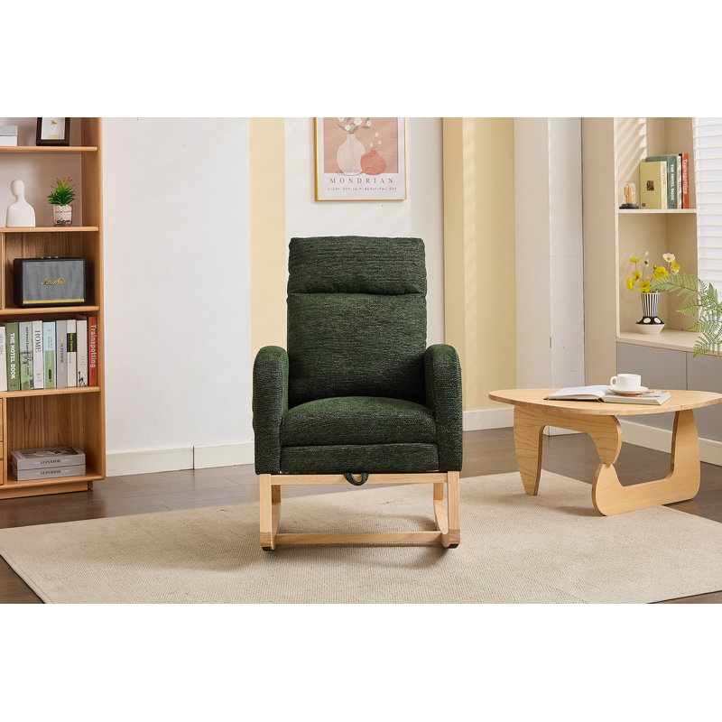Chaise berçante Modern, Vert foncé