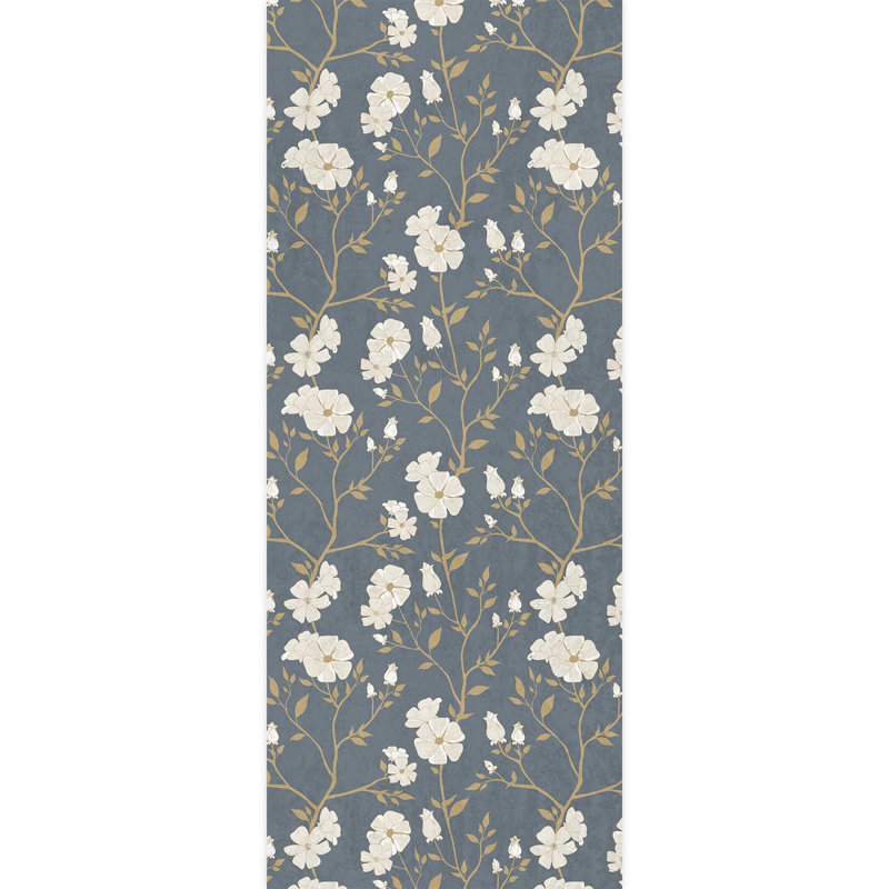 Bordure florale pelez et collez, L 120 po x l 48 po