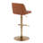Swivel Upholstered Adjustable Height Counter Stool with Metal Frame-105186244-105186245