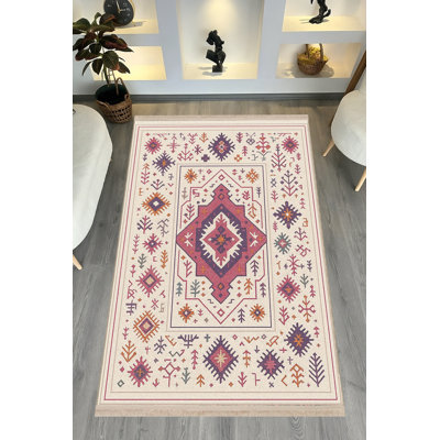 Tapis tissé à la crème Mosso