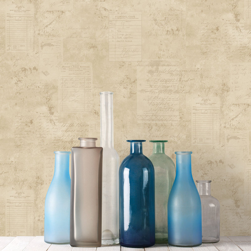 Angelos 1000cm x 53cm Matte Paste the Wall Wallpaper Roll, Dark Beige