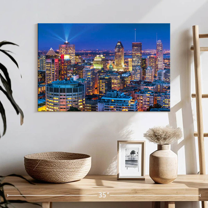 Horizon nocturne de Kavia Montréal, H 16 po x l 24 po