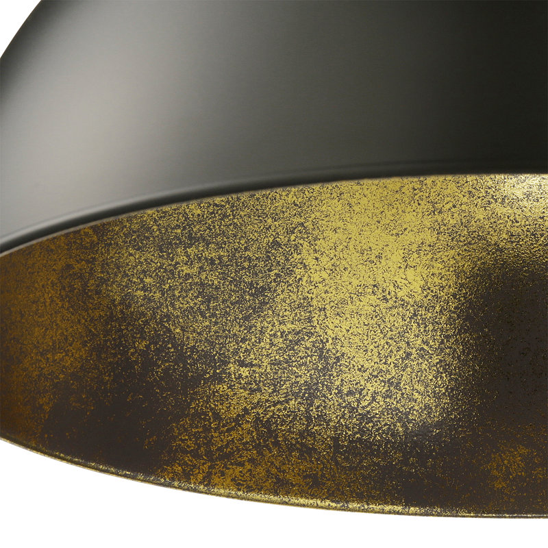 Rodiguez 1 - Light Black Dome Pendant, Black