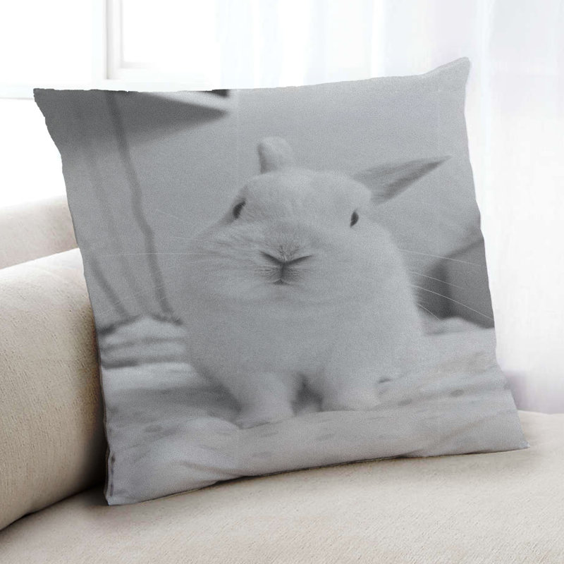 Coussin décoratif à motif d'animaux 11, Microsuède