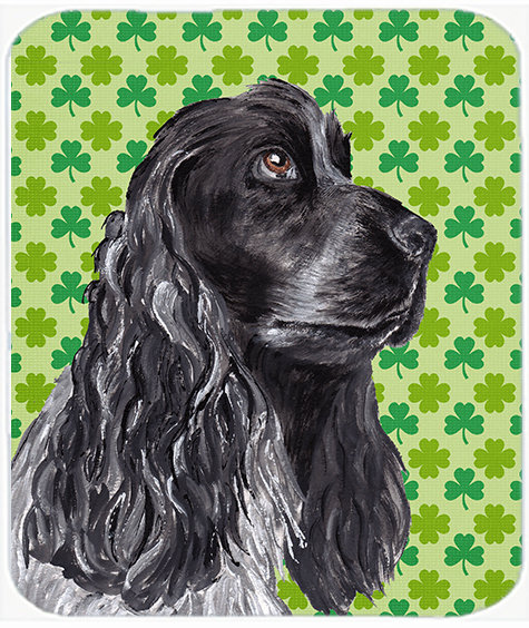 Planche à découper en verre irlandais épagneul st patrick the vacances