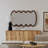 Stanza Solid Wood Wavy Mirror