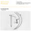 Robinet de lavabo de salle de bain - 10,98 po de hauteur, nickel brossé, teinture, fabrication SS304, une poignée de 1,2 gallon par minute, cartouche en céramique, fixation sur le pont, trou, bec à arc moyen, finition teintée, fonctionnement manuel-123115292