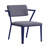 Cargo Gray Fabric & Blue Finish Office Chair