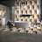 Polished marble tiles, natural stone