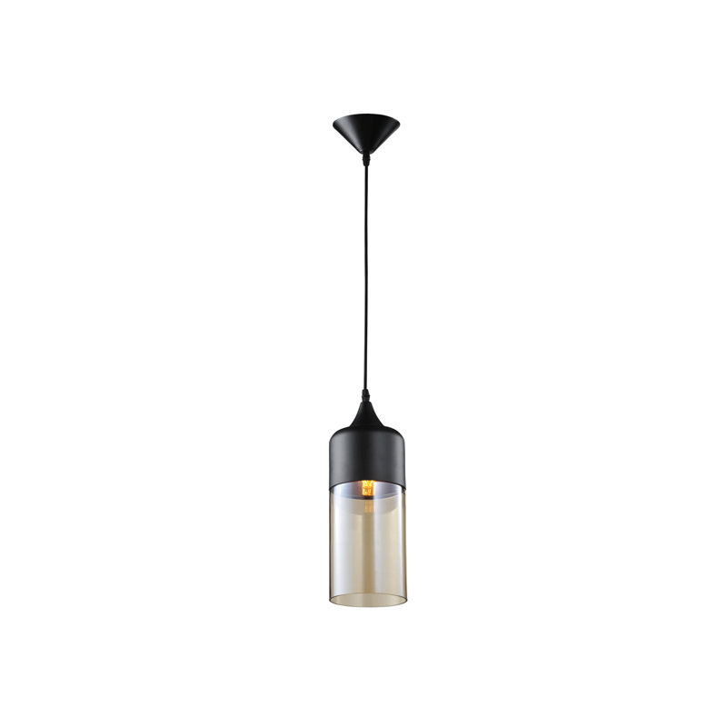 Robertson Blvd. 1 - Light Pendant, Black /Bronze
