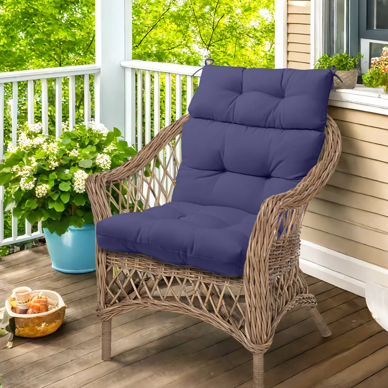 Ensemble de 2 coussins de remplacement pour l'extérieur, Marine