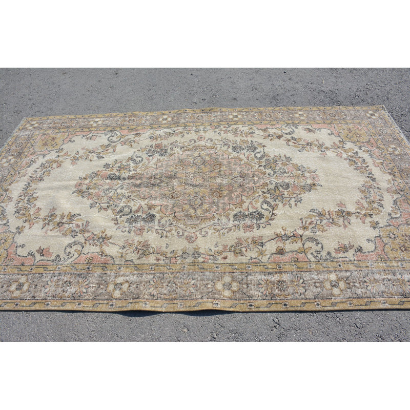 Tapis de luxe, tapis marocains orange, tapis neutres, grands tapis 5,2 x 9,1 pi, tapis rétro, tapis turcs