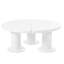 Table basse ronde facile à assembler en forme de pétale, table de centre de style crème, table de bout irrégulière minimaliste avec bords ronds élégants pour le salon-1339626964