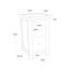 Aubusson 35cm W Solid + Manufactured Wood Bedside Table-125308390-90296347