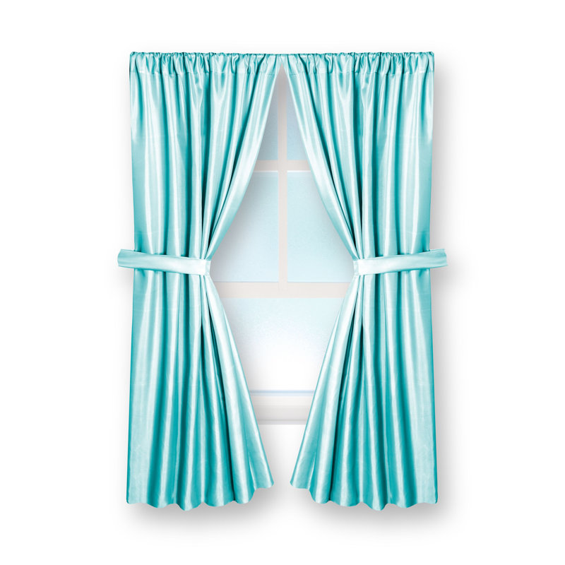 Jamarl Curtain Pair, Spa Blue