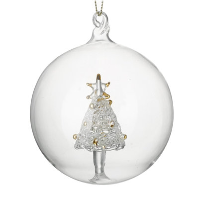 8cm Trees & Wreaths Bauble