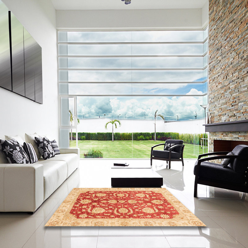 Tapis abstrait moderne 3509, Carré 6 pi