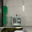 Meuble-lavabo de salle de bain avec lavabo en céramique