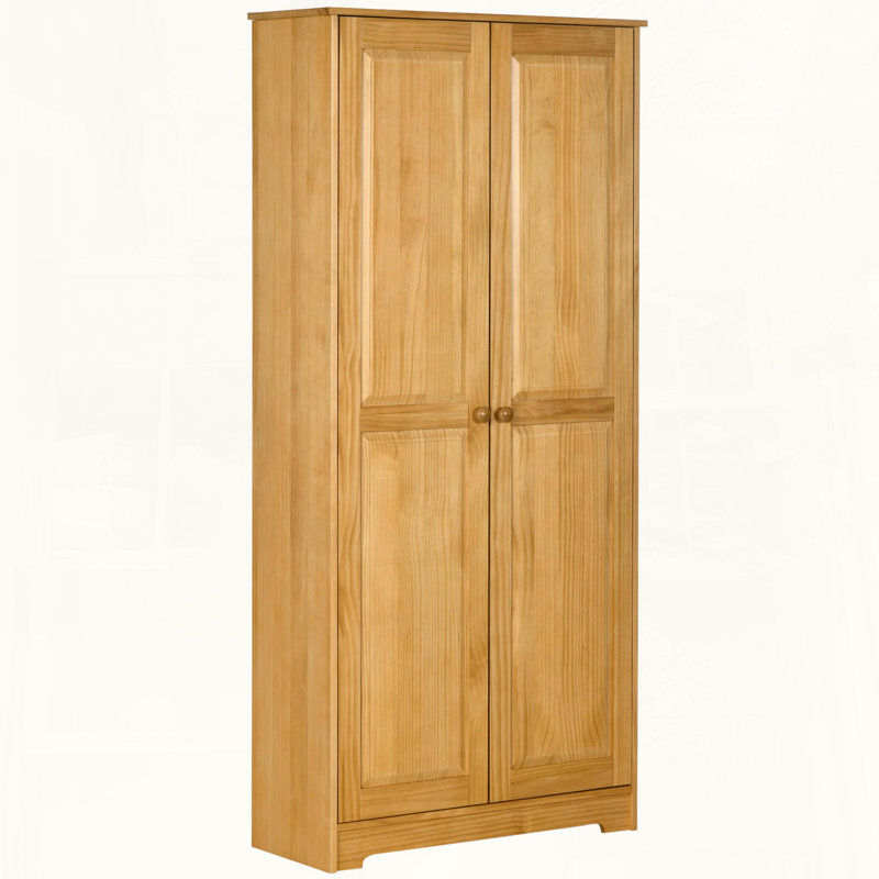 Pinewood Kitchen Pantry with Soft-Close Doors