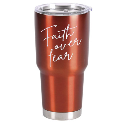 Verre à gobelet Red Faith Over Fear 30 oz