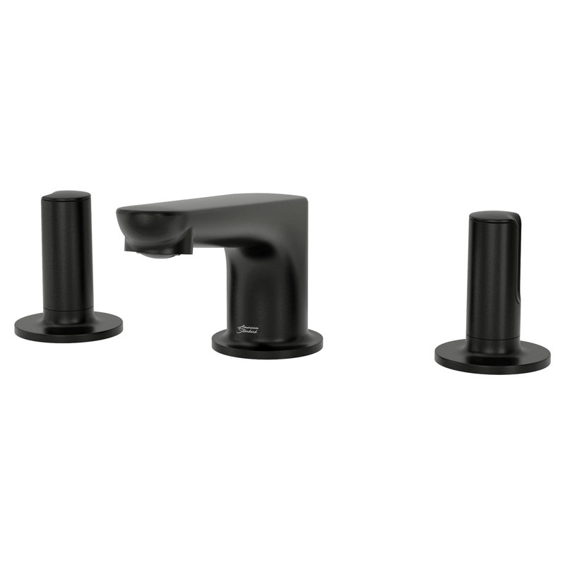 Studio S Bathroom Faucet with Drain Assembly, Matte Black, Knob Handles