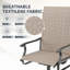 2 chaises de patio pivotantes d'extérieur 2 pièces-921289360