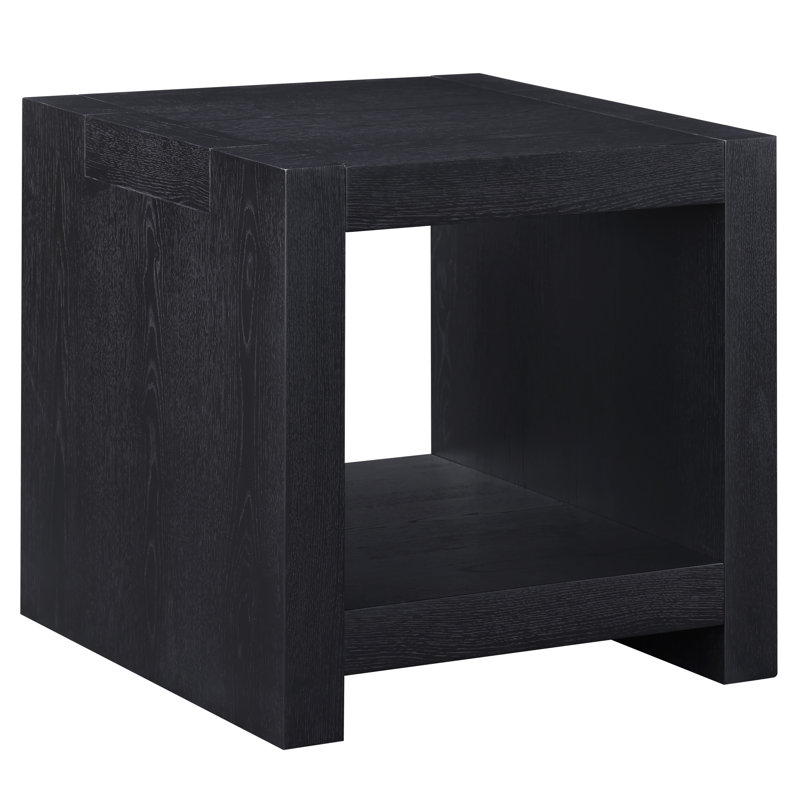 Rickye 24" Wood End Table, Black