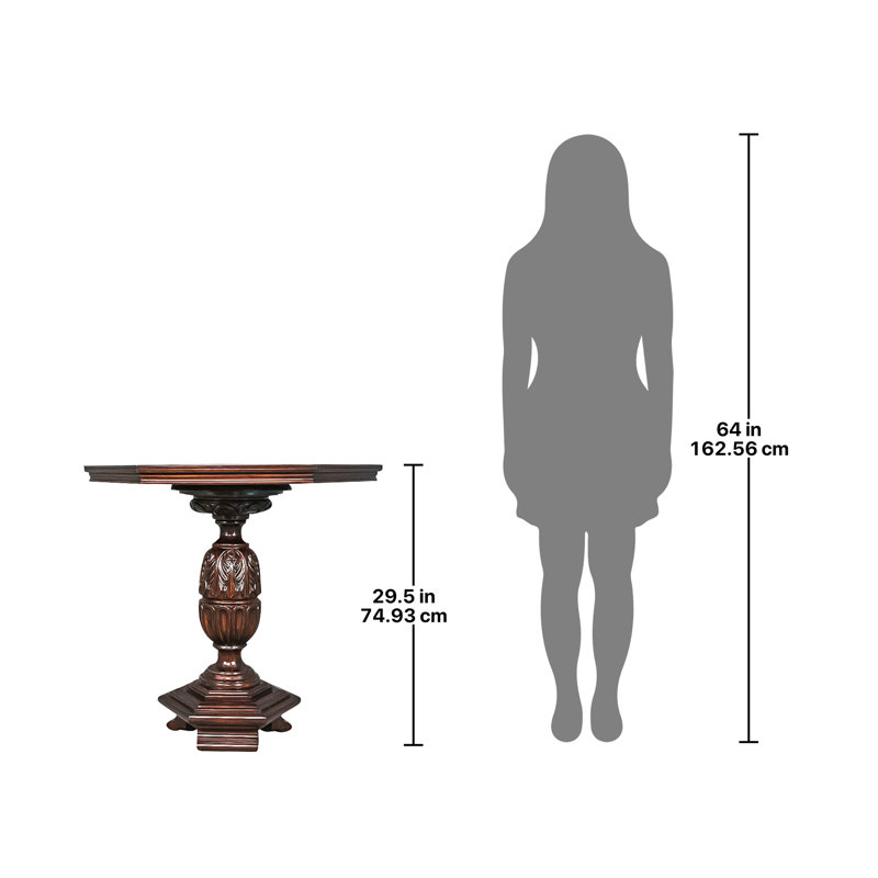 Villa La Colonnata Renaissance Hexagonal Pedestal Table