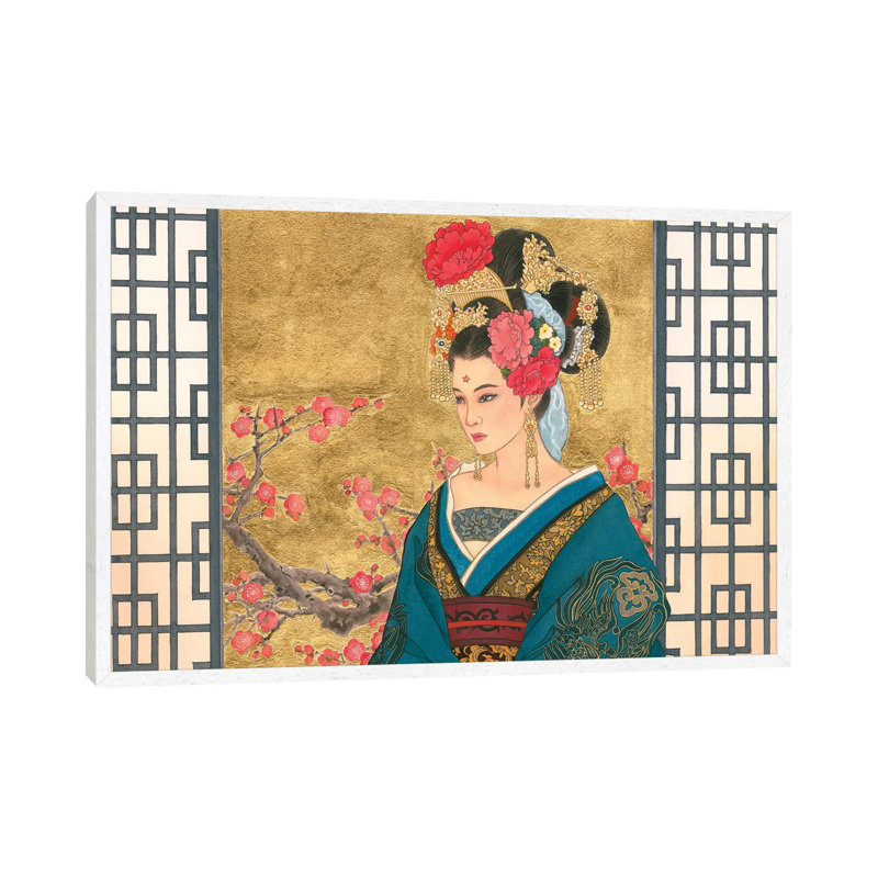 The Favourite - Painting on Canvas, White Framed, 152.5 cm H x 101.5 cm W