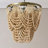 2-Tier Draped Wood Bead Chandelier-1179555379