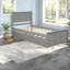 Lits plateforme simples avec lit gigogne et bois gris
