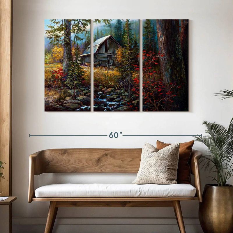 Lilie Burma Barn, 32" H x 50" W