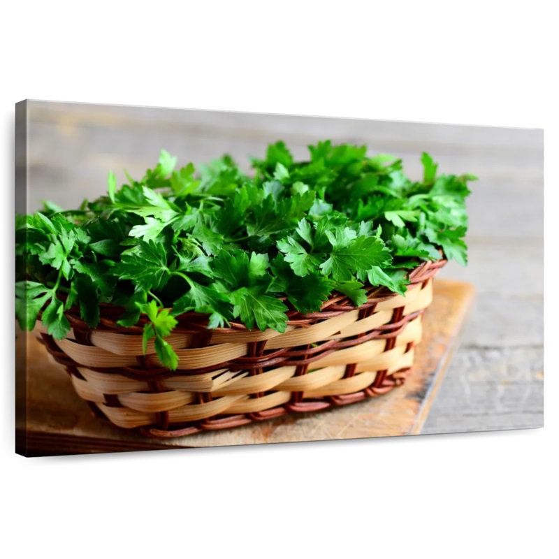 Parsley In A Basket, 16" H x 24" W
