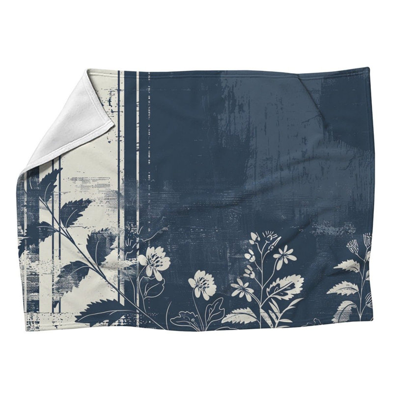 Couverture en molleton Botanical Cool, Simple