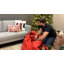 Sac de rangement matelassé rouge pour Noël-122897663