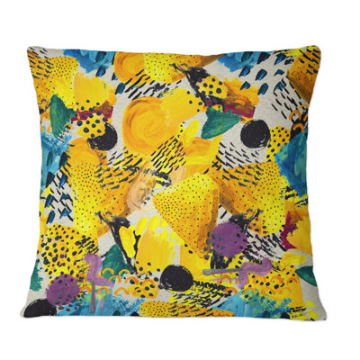 Abstract Throw Pillow