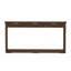 Table de rangement 70,1 po à motif ondulé avec tiroirs; une table d'appoint mince en bois qui peut être placée derrière un canapé-674473287