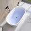 Baignoire de trempage autoportante en acrylique avec drain central 55 po x 30 po-93390111