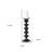 16" Black Metal Tabletop Pillar Candle Holder