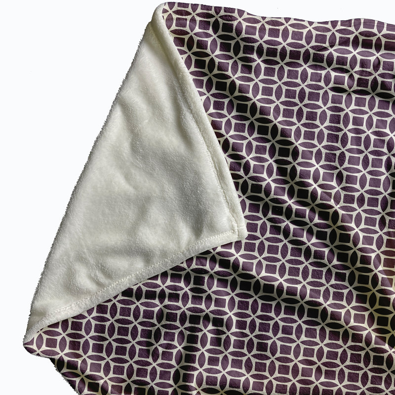 Verena Plain Weave / Muslin Throw Blanket, Purple