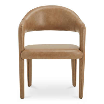 Bolero Curved Back Leather Chairs Dark Brown (2 Pack) - Catering Products, Equipment & PPE Supplies