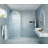 Maven 32 in. x 86.75 in. Fully Frameless Arched Fluted Single Fixed Shower Panel-91058926