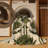 Machine Washable Botanical Beige Area Rug-1600501952