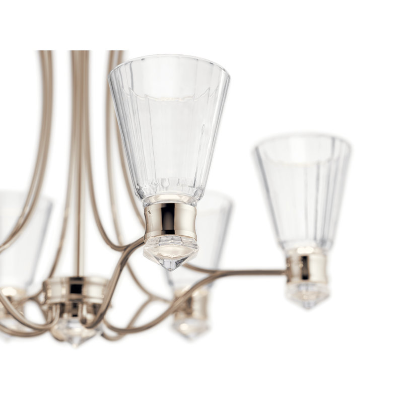6 - Light Dimmable LED Empire Chandelier