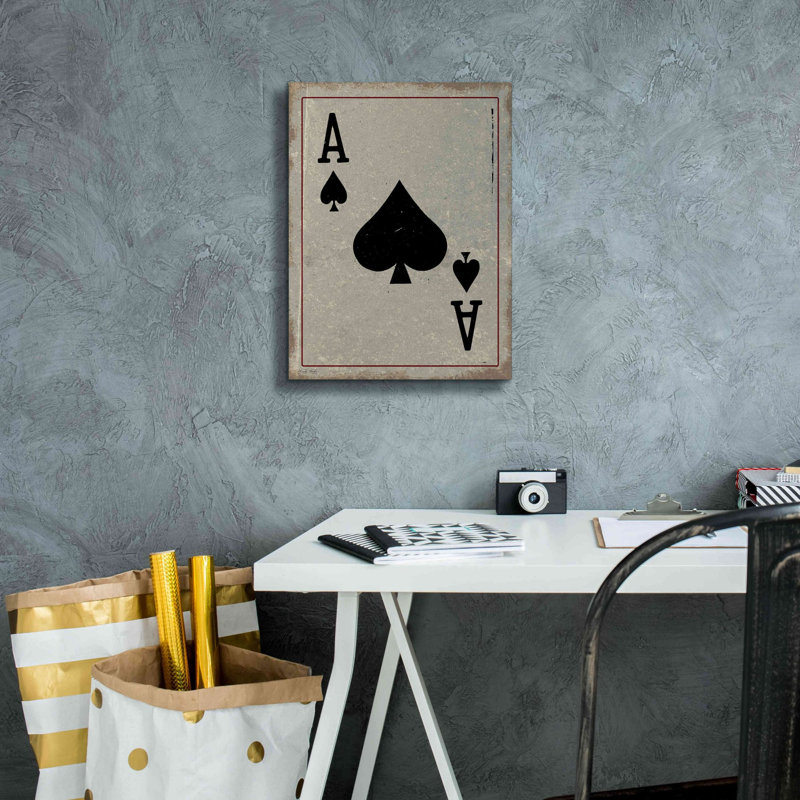 «Ace of Spades» par Cindy Jacobs, estampe numérique sur toile, H 16 po x l 12 po x P 0,75 po